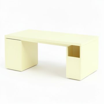 Clay Crest Desktop Monitor Riser - Ivory (synthetic illustration; no displayed measurements)