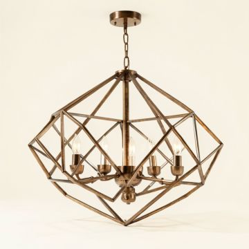 Maggiemae 8 - Light Lantern Geometric Chandelier (synthetic illustration; no displayed measurements)