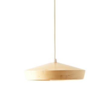 Stone Dale Pendant Light Suspended From One Plain Cable - Ivory