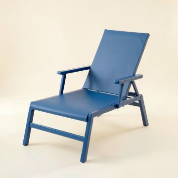 Aspen Bridge Outdoor Lounge Chair - Blue (synthetic illustration; no displayed measurements)