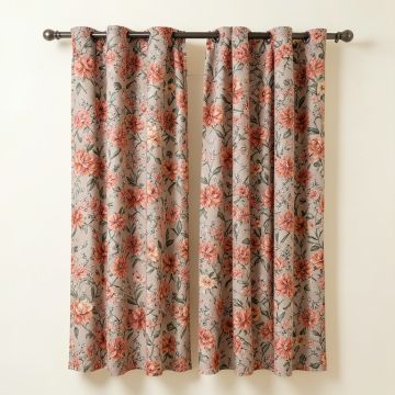 Cricklade Floral Room Darkening Thermal Curtain Panels (synthetic illustration; no displayed measurements)
