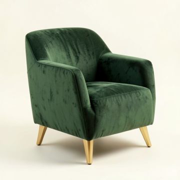Modern Soft Velvet Material Ergonomics Accent Chair (synthetic illustration; no displayed measurements)