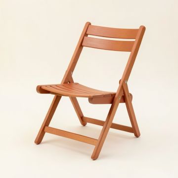 Clay Brook Folding Outdoor Chair - Terracotta (synthetic illustration; no displayed measurements)