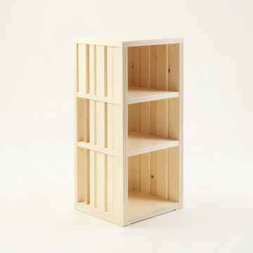 Moss Bridge Narrow Cubby Tower - Cream (synthetic illustration; no displayed measurements)