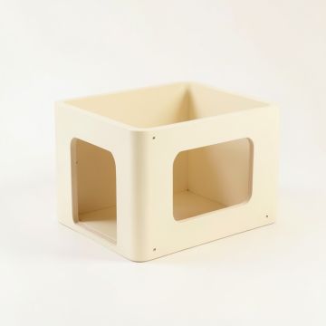 Birch Dale Empty Furniture-Style Litter Enclosure - Cream (synthetic illustration; no displayed measurements)