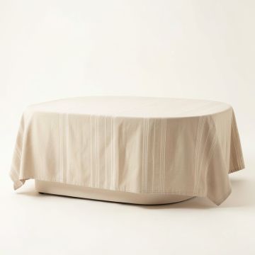 Birch Dell Flat Bed Sheet - Beige (synthetic illustration; no displayed measurements)