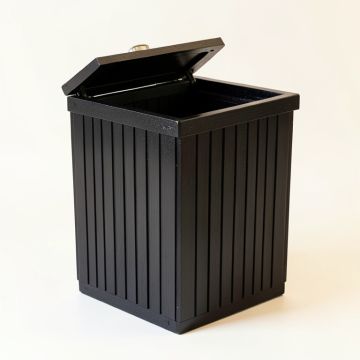 Field Brook Closed Garden Compost Bin - Black (synthetic illustration; no displayed measurements)