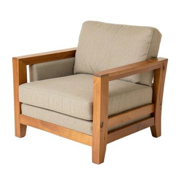 Hagan 50 '' Linen Square Arm Loveseat (synthetic illustration; no displayed measurements)