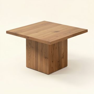 Crowl Solid Wood Block Coffee Table (synthetic illustration; no displayed measurements)