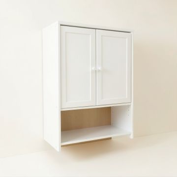 Rowan Branch Wall-Mounted Laundry Cabinet - White (synthetic illustration; no displayed measurements)