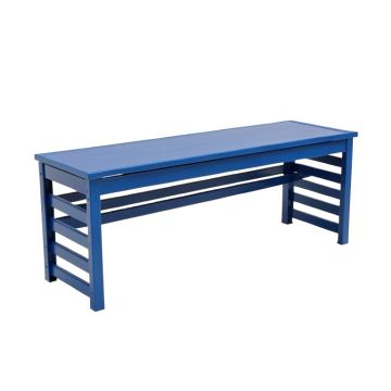 Ash Canyon Narrow Outdoor Storage Bench - Blue