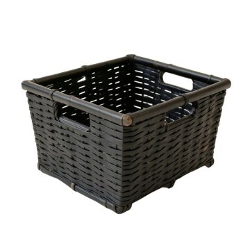 Meadow Bluff Empty Storage Basket - Black