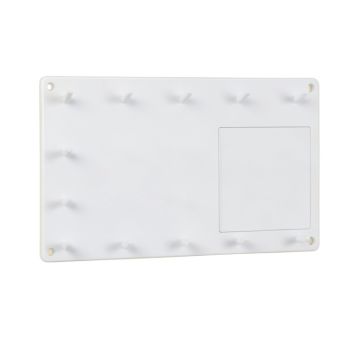 Bay Bend Empty Wall-Mounted Tool Organizer Panel - White