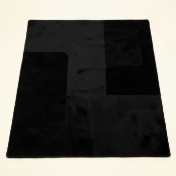 Olive Bluff Rectangular Area Rug - Black (synthetic illustration; no displayed measurements)