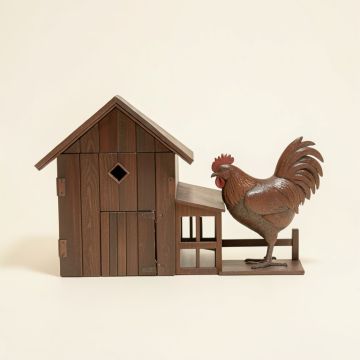 Farm With Barn House And Rooster Wall Décor (synthetic illustration; no displayed measurements)