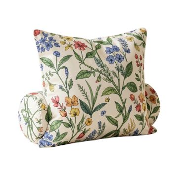 Williamsburg Garden Image Cotton Boudoir/Breakfast Neckroll