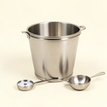 Deluxe Bucket , Ladle , Thermometer Set (synthetic illustration; no displayed measurements)