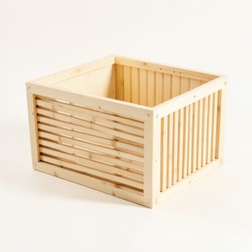 Dune Crossing Empty Furniture-Style Litter Enclosure - Cream (synthetic illustration; no displayed measurements)