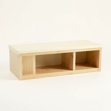 Holly Dell Shoe Storage Bench - Cream (synthetic illustration; no displayed measurements)