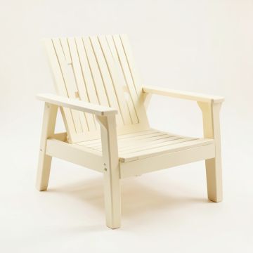 River Brook Outdoor Lounge Chair - Cream (synthetic illustration; no displayed measurements)