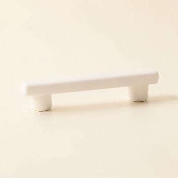 Cove Bridge Cabinet Handle Without Packaging - White (synthetic illustration; no displayed measurements)
