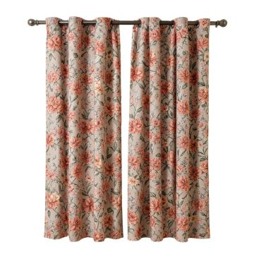 Cricklade Floral Room Darkening Thermal Curtain Panels