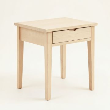 Oak Bend Side Table - Beige (synthetic illustration; no displayed measurements)