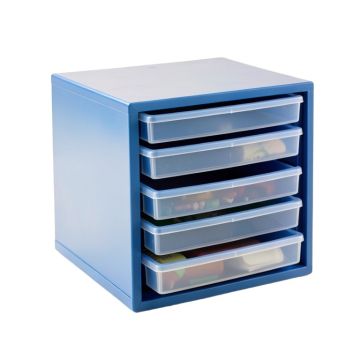 Heath Crossing Small-Parts Storage Drawer Cabinet - Blue