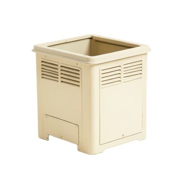 Maple Bridge Closed Garden Compost Bin - Ivory