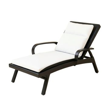 Sun Reclining Chaise Lounge With Cushion