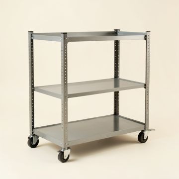 Hill Dale Empty Rolling Workshop Cart - Gray (synthetic illustration; no displayed measurements)