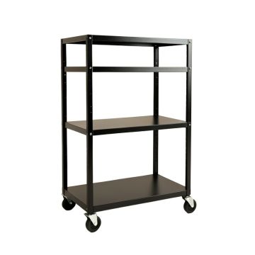 Glen Crest Empty Rolling Workshop Cart - Black (synthetic illustration; no displayed measurements)
