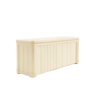 Glen Branch Narrow Outdoor Storage Bench - Cream (synthetic illustration; no displayed measurements)