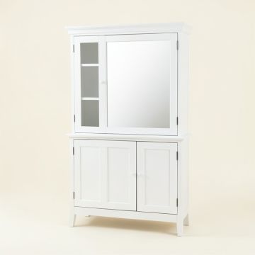 Marnie Over The Door Jewelry Armoire With Mirror (synthetic illustration; no displayed measurements)