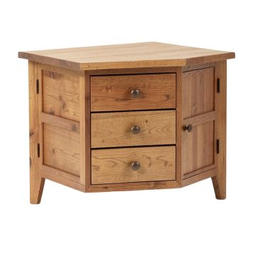 Westhoff Solid Wood 3 Drawer End Table