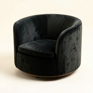 Liebenthal 28 '' Wide Velvet Barrel Chair (synthetic illustration; no displayed measurements)