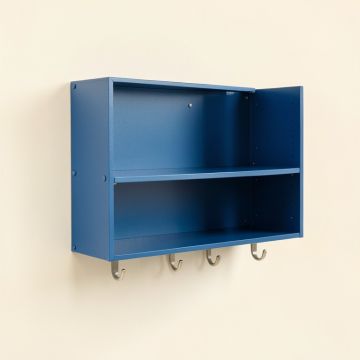 Wren Crossing Wall-Mounted Entryway Organizer Shelf - Blue (synthetic illustration; no displayed measurements)