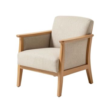Donecia 21.3 '' Wide Linen Slipper Chair