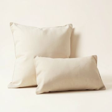 Beachy Foliage Indoor/Outdoor , Removable Cover Pillow , Large & 1 Lumbar Pillow (synthetic illustration; no displayed measurements)