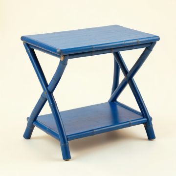 Pine Arc Side Table - Blue (synthetic illustration; no displayed measurements)