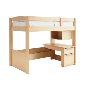 Bebble Twin Loft Bed With Desk And Shelves
