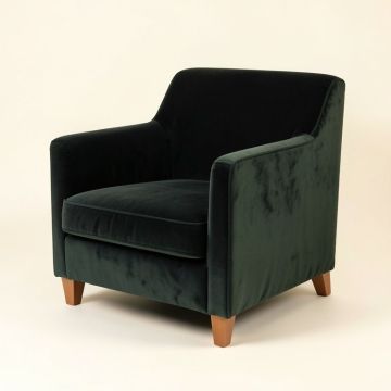 Criner 28.3 '' Wide Velvet Armchair (synthetic illustration; no displayed measurements)