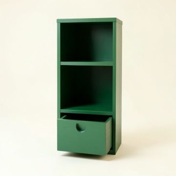 Lake Dale Narrow Cubby Tower - Green (synthetic illustration; no displayed measurements)