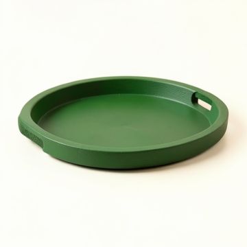 Cedar Branch Serving Tray - Green (synthetic illustration; no displayed measurements)