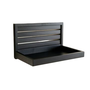 Moss Brook Wall-Mounted Entryway Organizer Shelf - Black