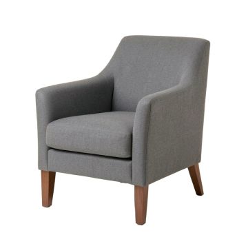 Hemington Upholstered Parsons Chair In Gray