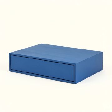 Cedar Fold Desktop Monitor Riser - Blue (synthetic illustration; no displayed measurements)
