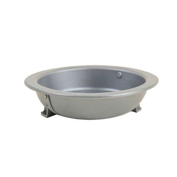 Dune Branch Empty Railing Planter With Integral Brackets - Gray