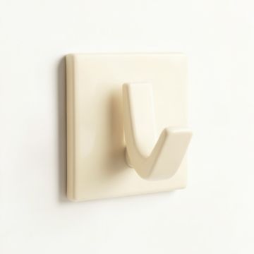 Reed Crossing Wall-Mounted Robe Hook - Cream (synthetic illustration; no displayed measurements)