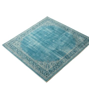 Maja Bohemian Trellis Ocean Blue Indoor/Outdoor Area Rug